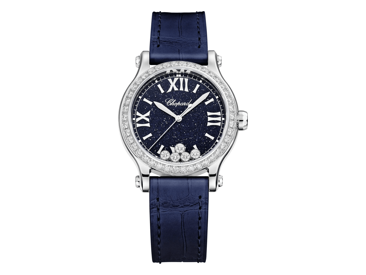 Chopard Happy Sport 33 mm: un reloj joya mecánico con esfera de&nbsp;lepidolita